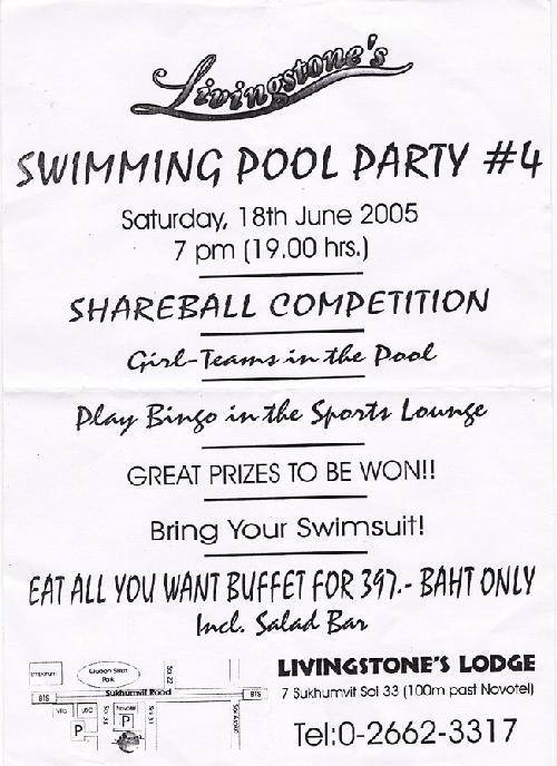 Livingstone Pool Party